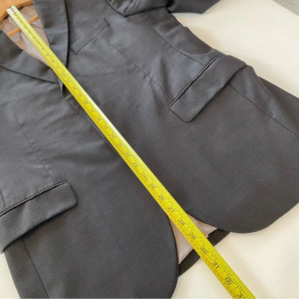 Barney's New York Loro Piana Napoli 40R Super 130 Wool Blazer Sports Coat Check